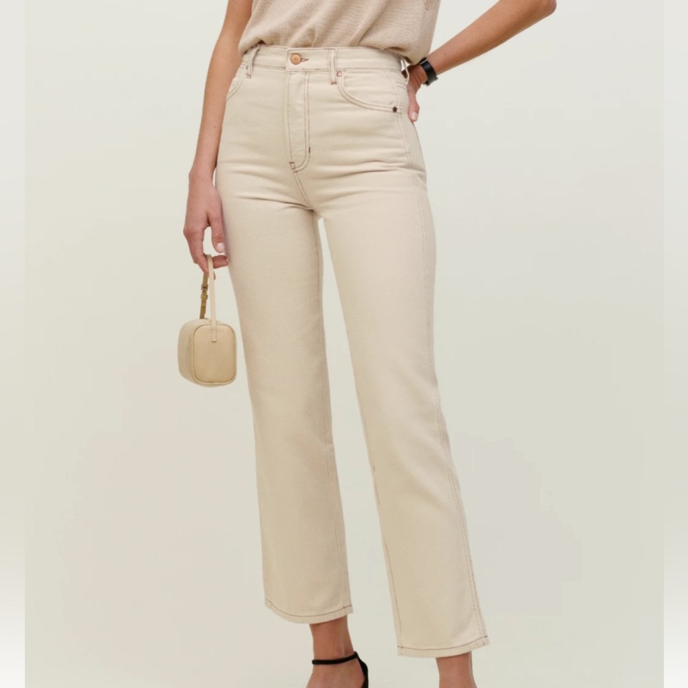 Reformation Cowboy High Rise Straight Jeans